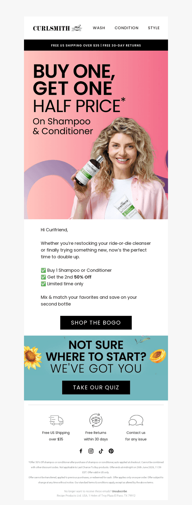 Your Curls Called: BOGO 50% Starts Now