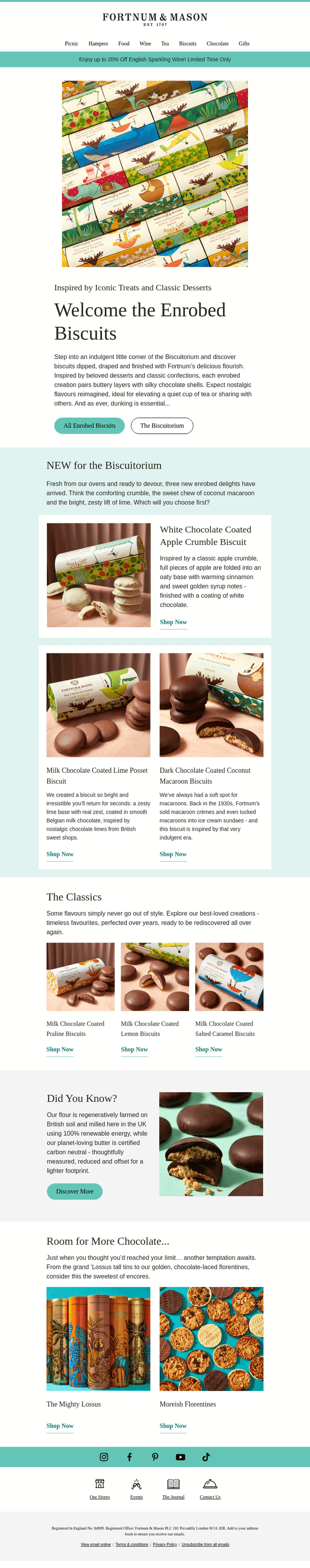 Meet Our Irresistibly Enrobed Biscuits