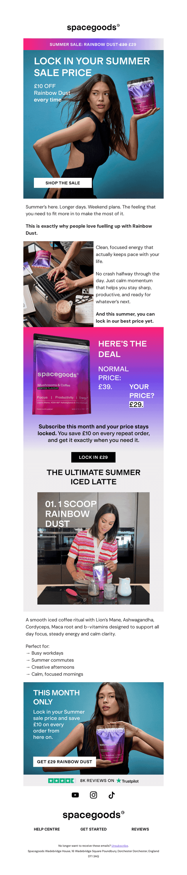 Save every month on Rainbow Dust.