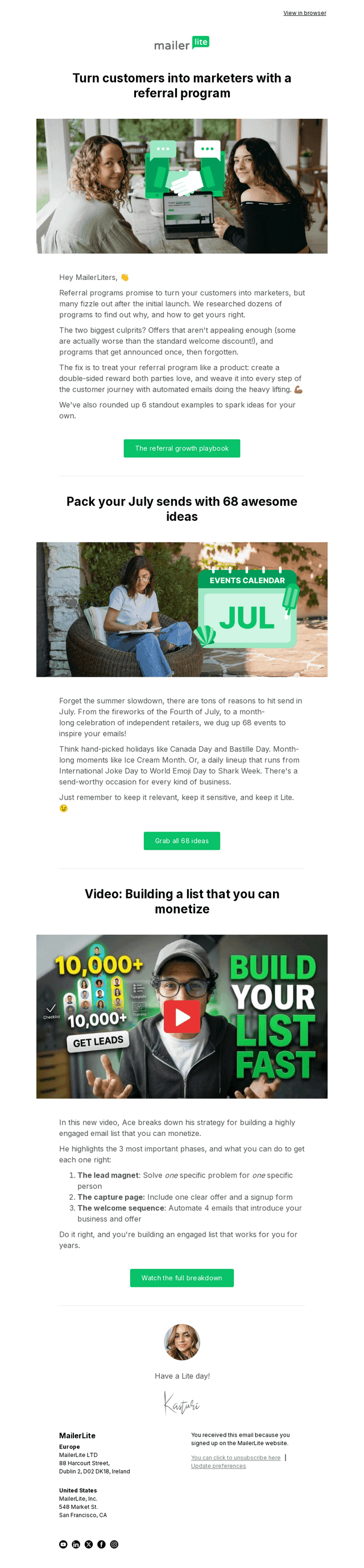 MailerLite email from Thu, Jun 11, 2026