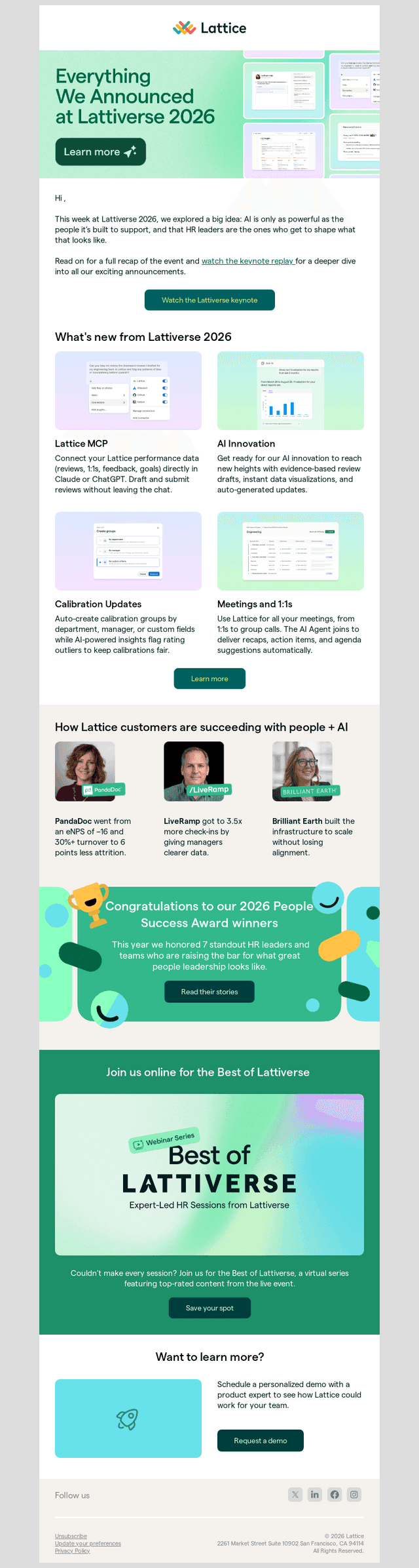 Everything we announced at Lattiverse 2026