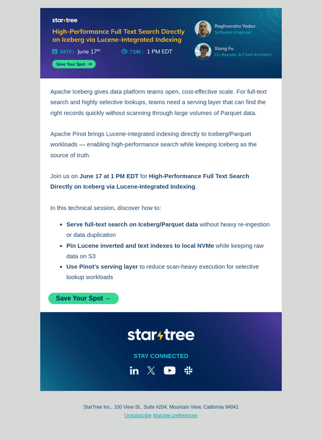 [Webinar] Full-Text Search on Iceberg