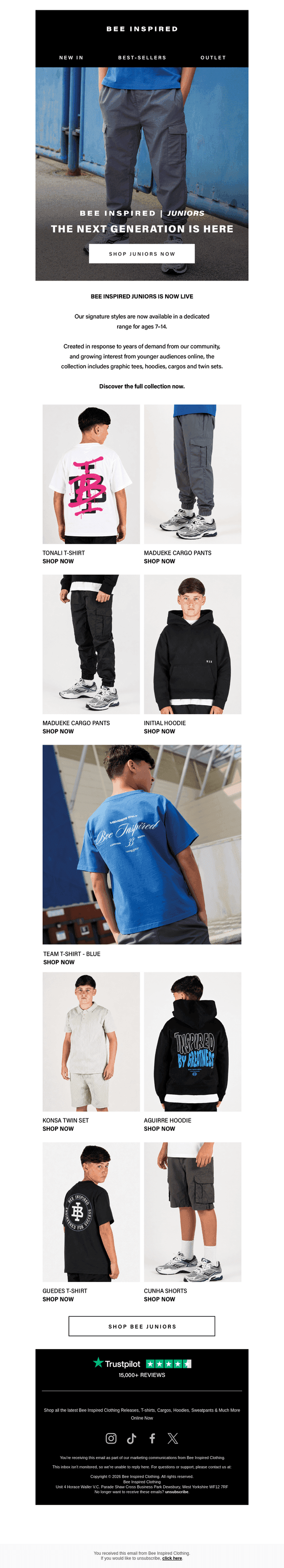 Bee Inspired Juniors | NOW LIVE ⚡