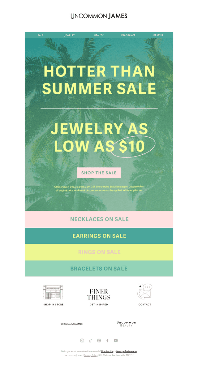 THE HOTTEST SUMMER SALE
