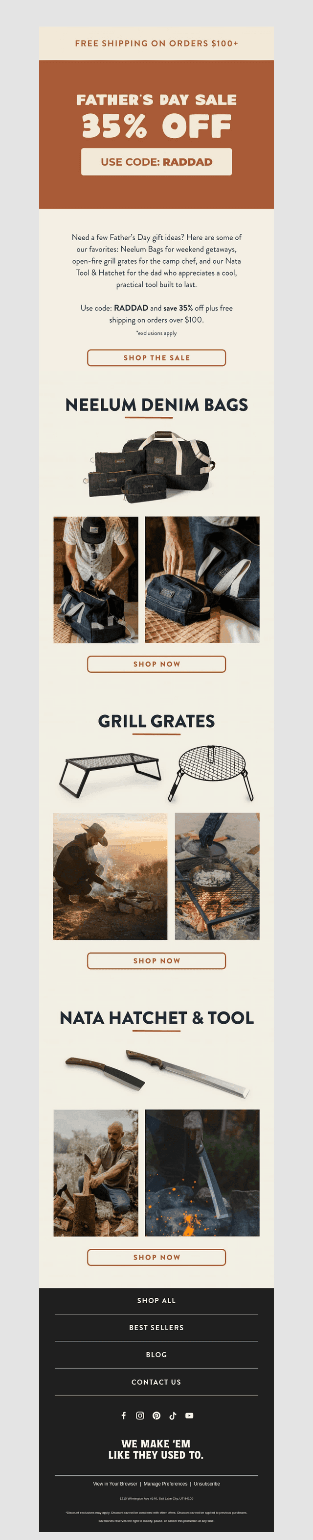 A few gift ideas for Dad. Save 35%