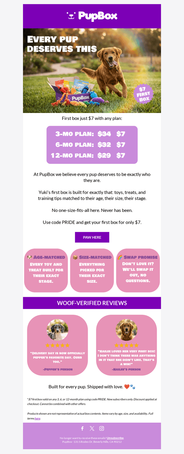 PupBox email from Thu, Jun 11, 2026