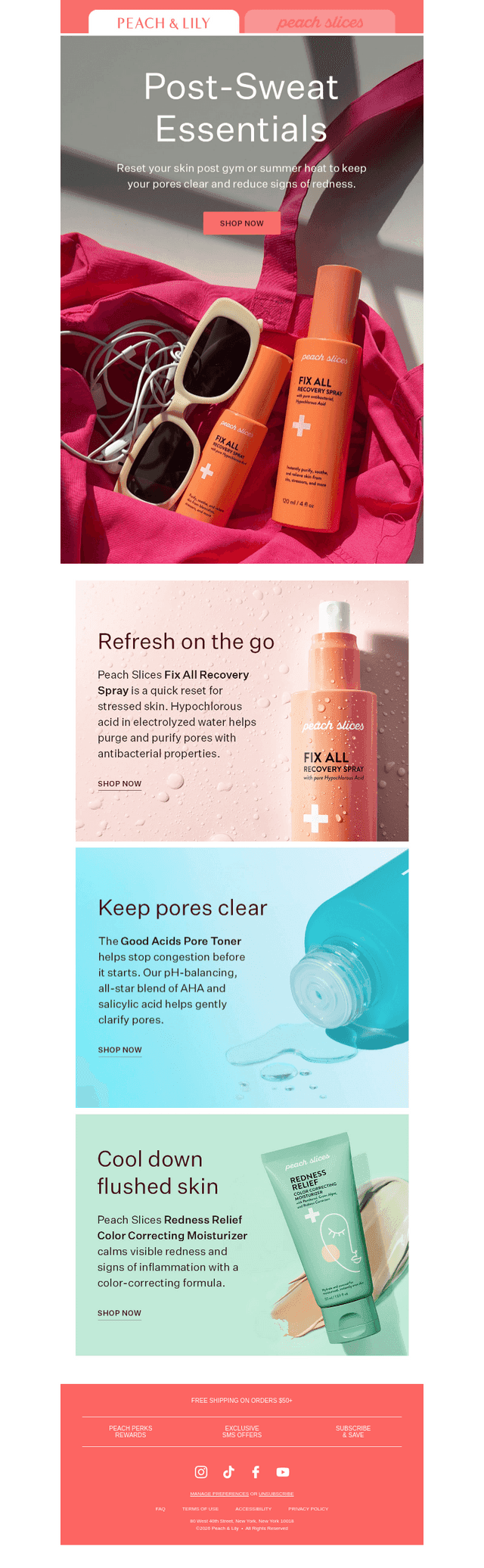 Your post-sweat skin reset💦