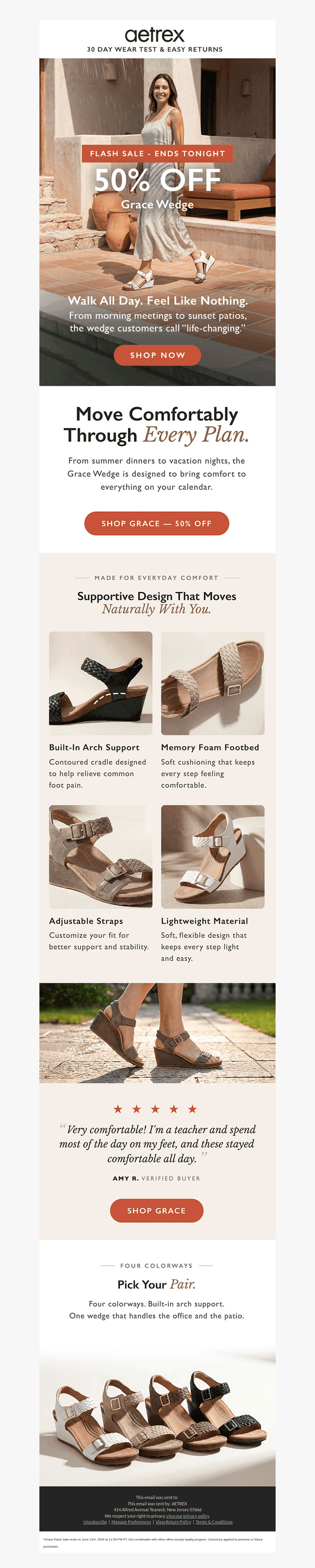 Ends Tonight: 50% Off Grace Wedge