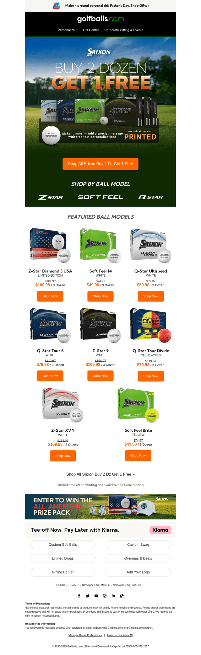 Golfballs email from Fri, Jun 12, 2026