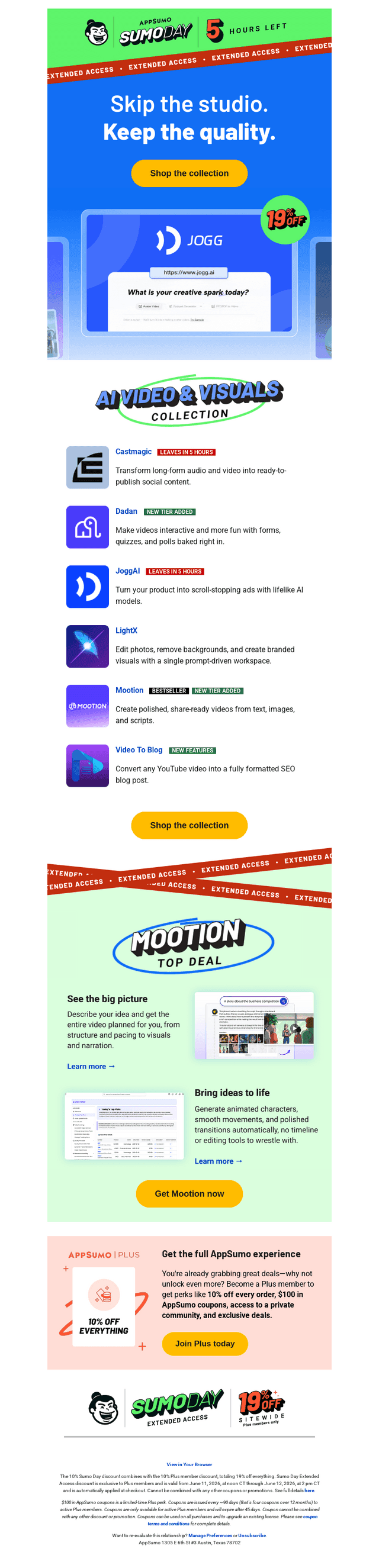 AppSumo email from Fri, Jun 12, 2026