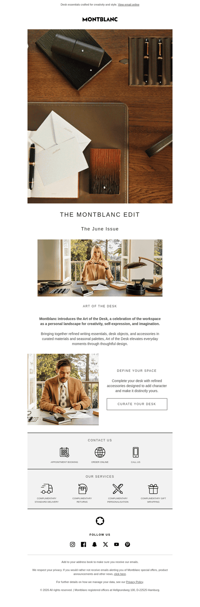 Montblanc email from Fri, Jun 12, 2026