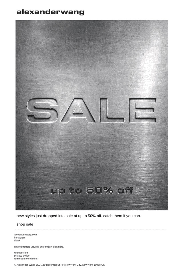 sale just got more interesting.