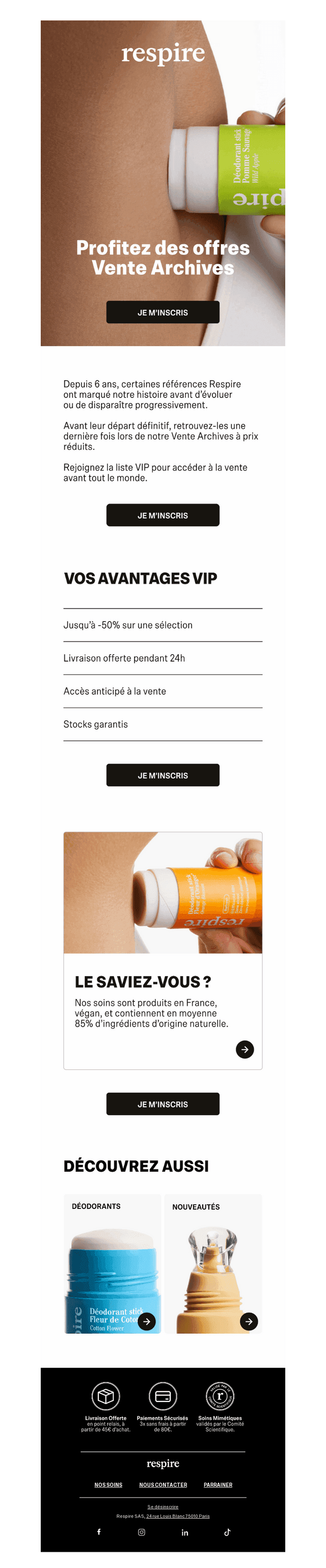 [Vente Archives] L'accès VIP vous attend