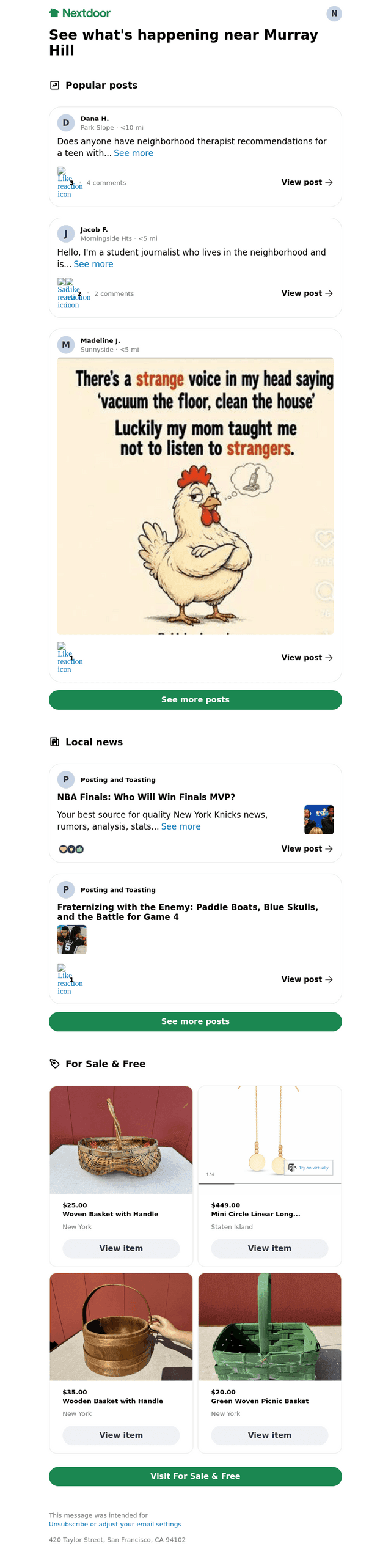 Next email from Fri, Jun 12, 2026