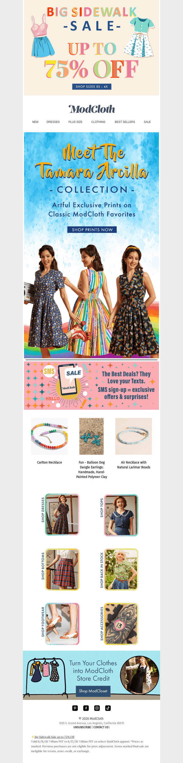 ModCloth email from Fri, Jun 12, 2026