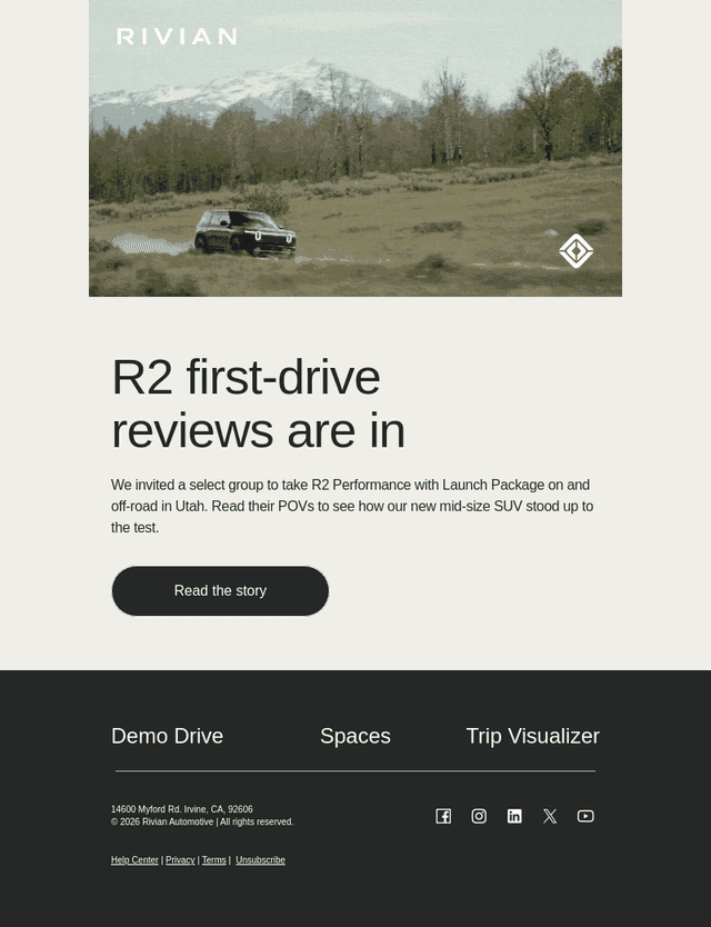 Rivian email from Fri, Jun 12, 2026