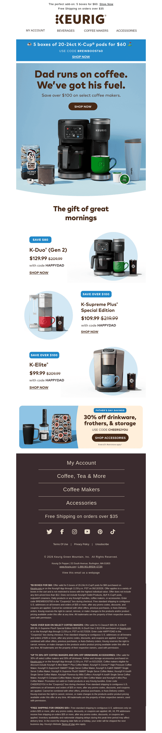 Brewers for Dad — Save Over $100 ☕🎁