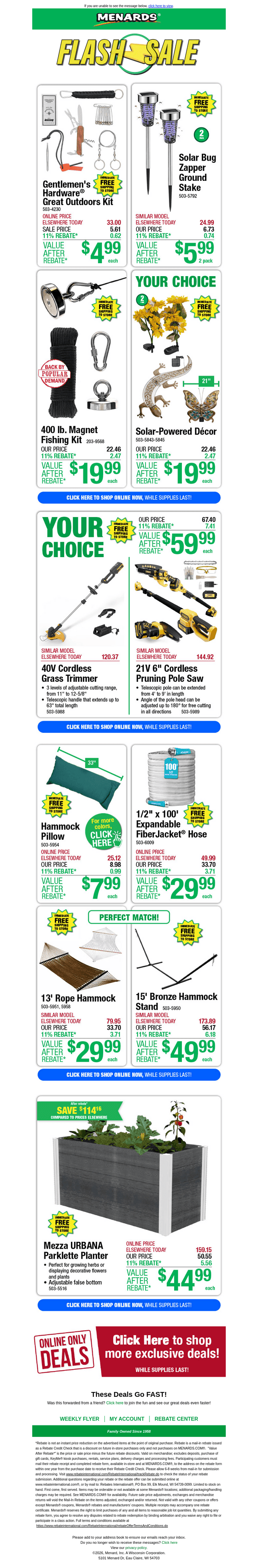 2 Pack Solar Bug Zapper Stake ONLY $5.99 After Rebate*!