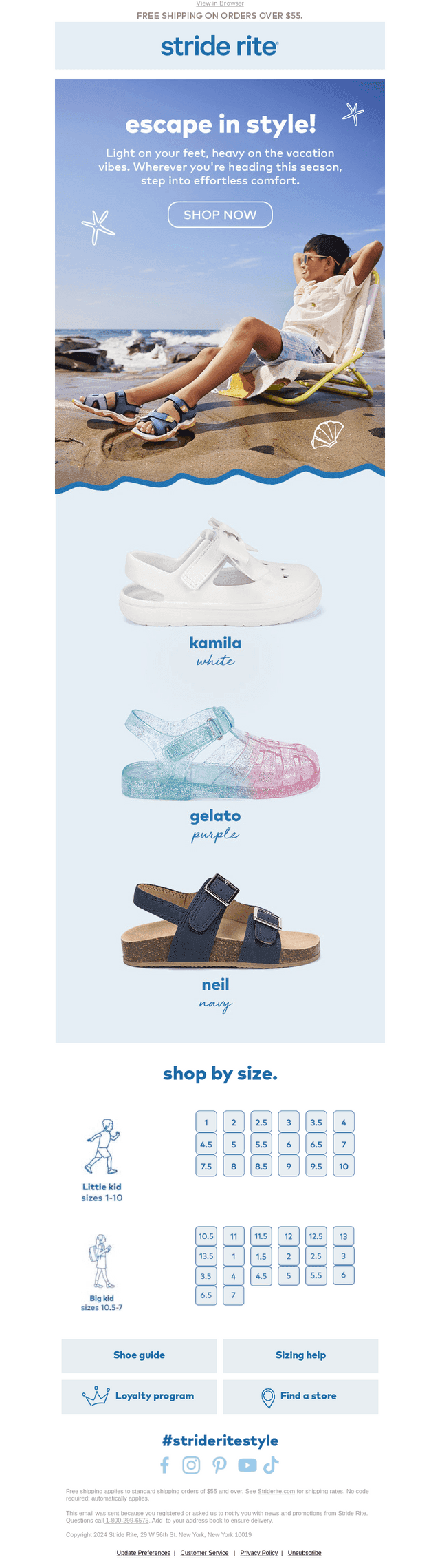 Stride Rite email from Sat, Jun 13, 2026
