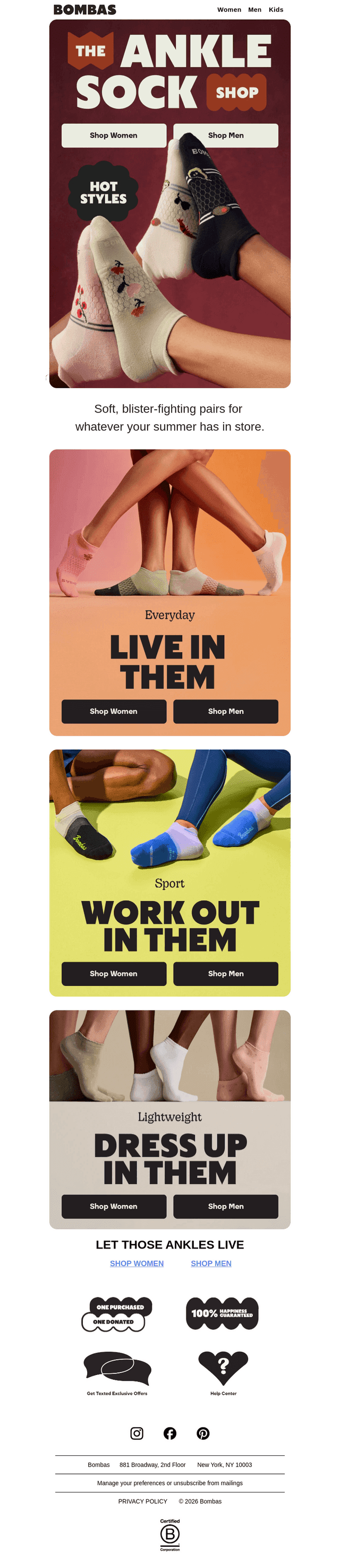 The Ankle Sock Shop is Open