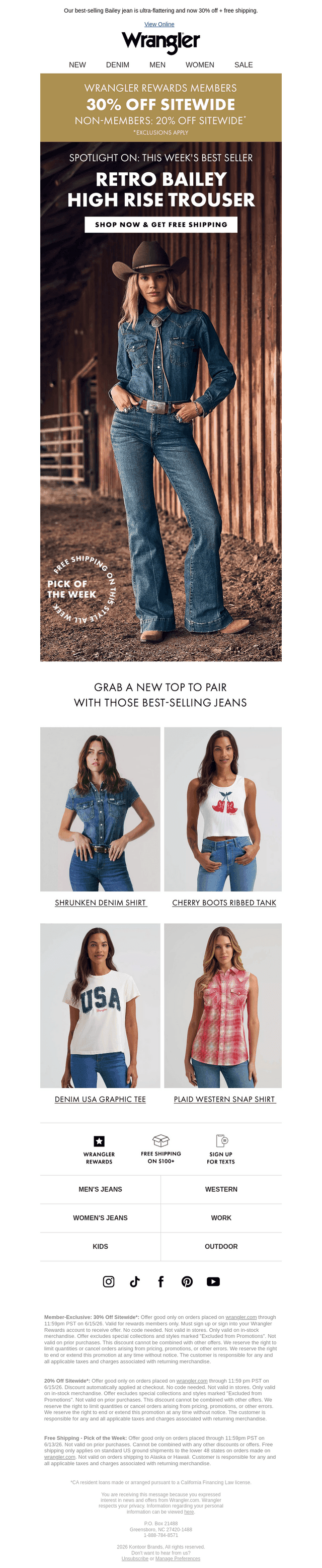 Top rated styles, now 30% off