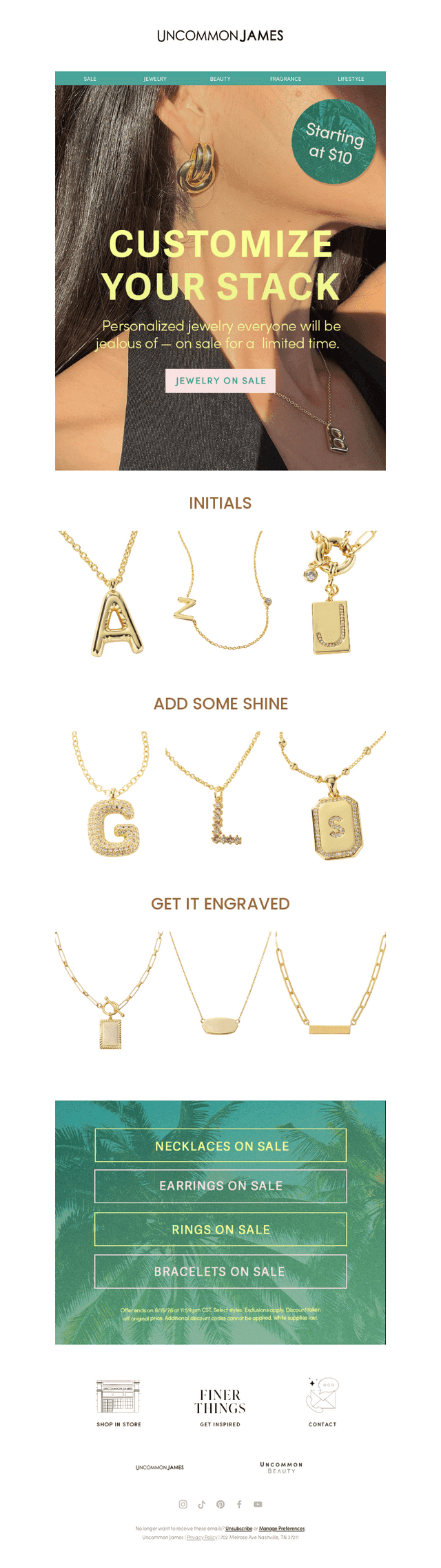 PERSONALIZED + ON SALE