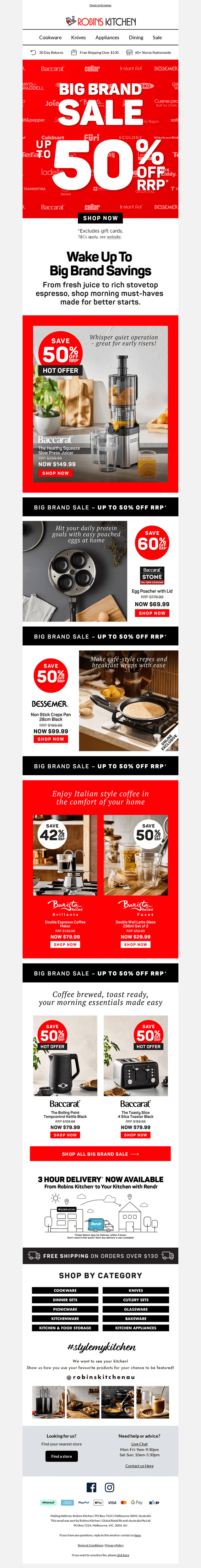 Wake up to BIG savings ☕