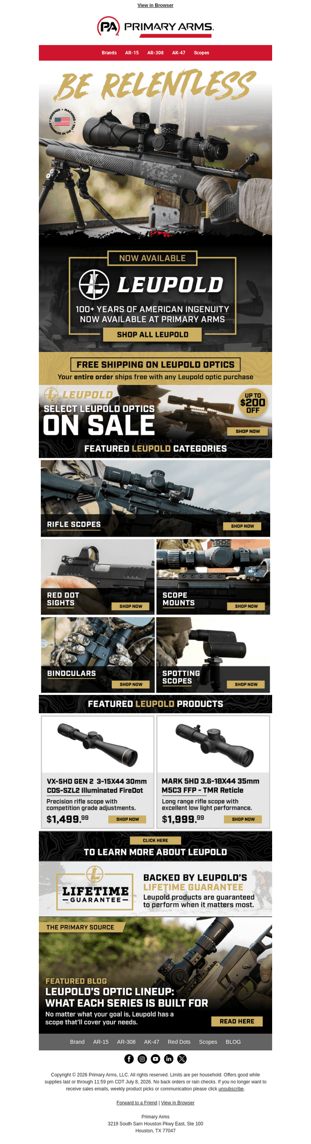Shop Leupold Optics Premier Lineup