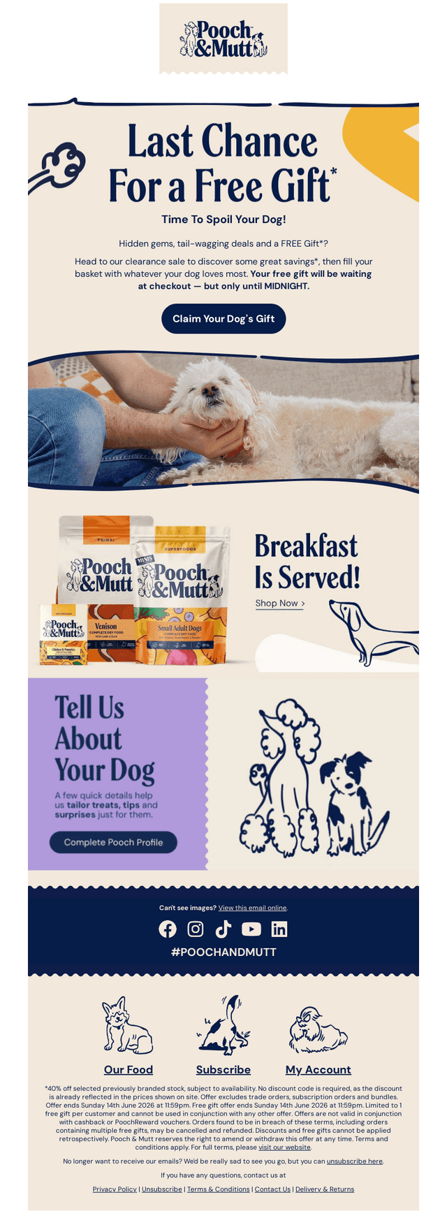 Pooch and Mutt email from Sun, Jun 14, 2026