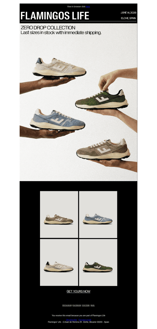 ZERO DROP | SIZES IN STOCK ARE RUNNING OUT