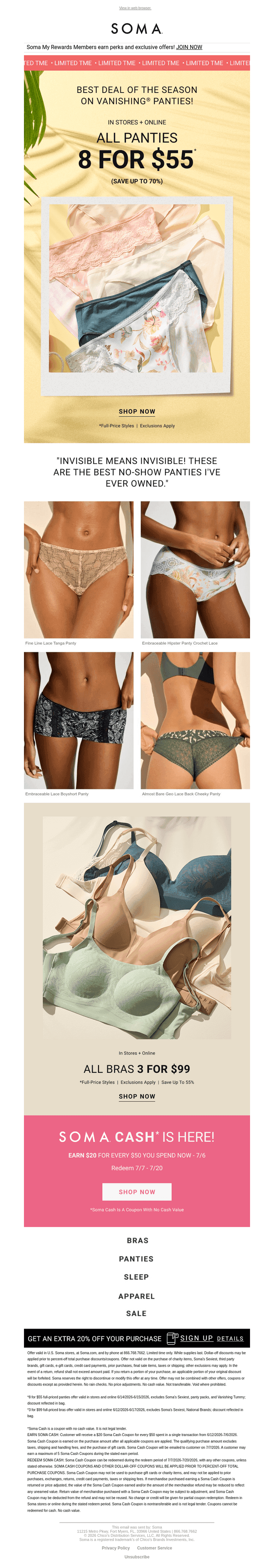 ❗️8/$55 Panties, 2 Days Only❗️