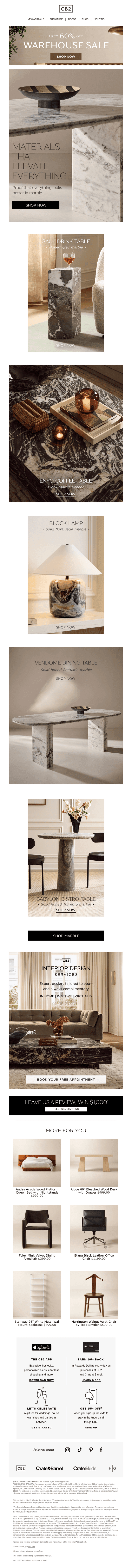 The marble that elevates everything