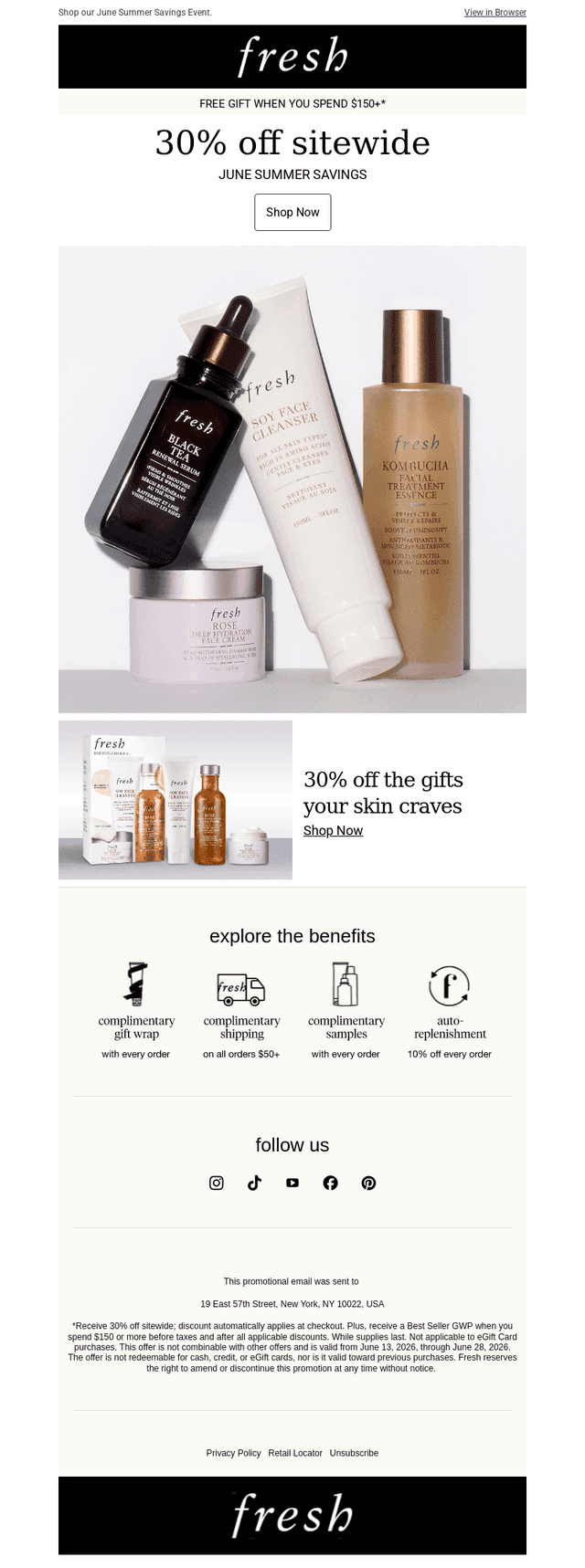 30% off sitewide starts now