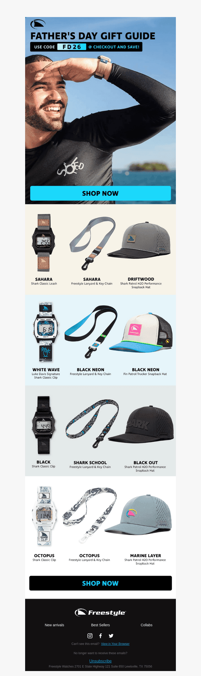 Freestyle Watches email from Sun, Jun 14, 2026
