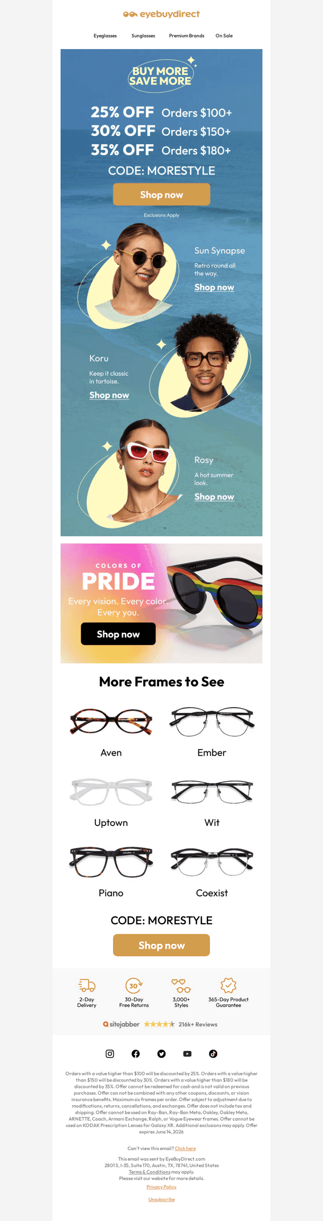 Sale! Up to 35% Off 😎🌅