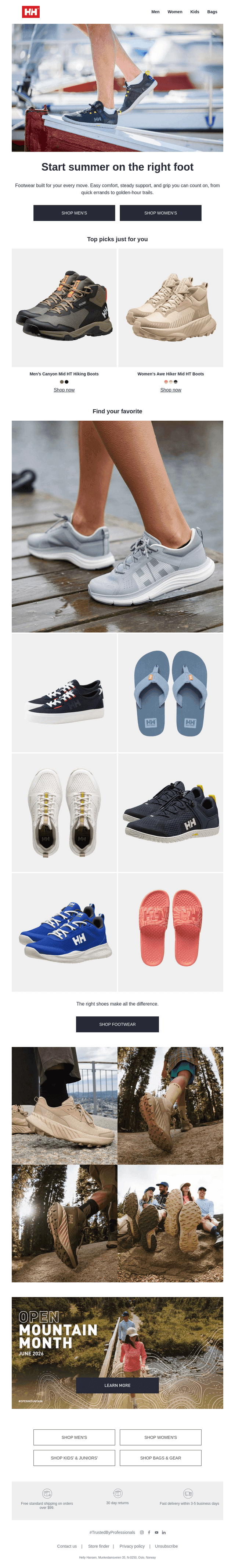 Just in: summer footwear