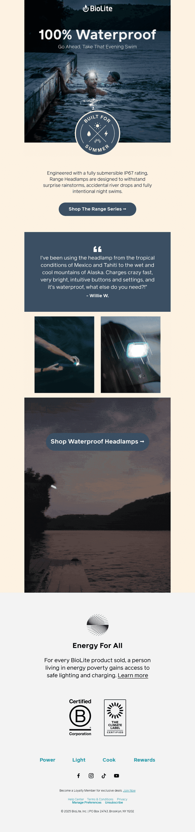 Is Your Headlamp Waterproof? 💧