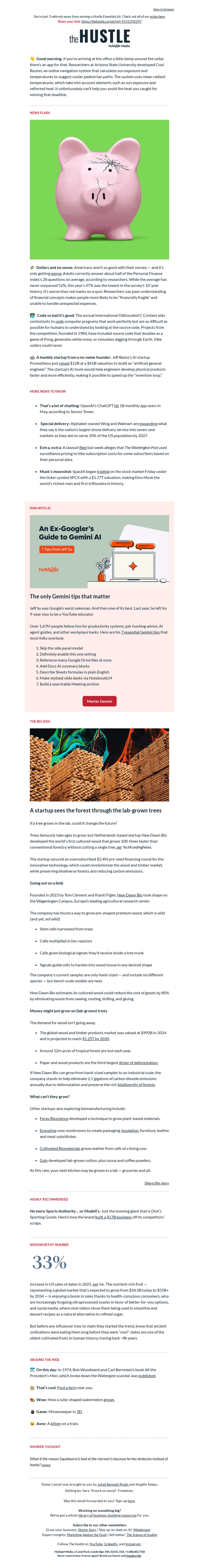 🪵  Lab-grown lumber