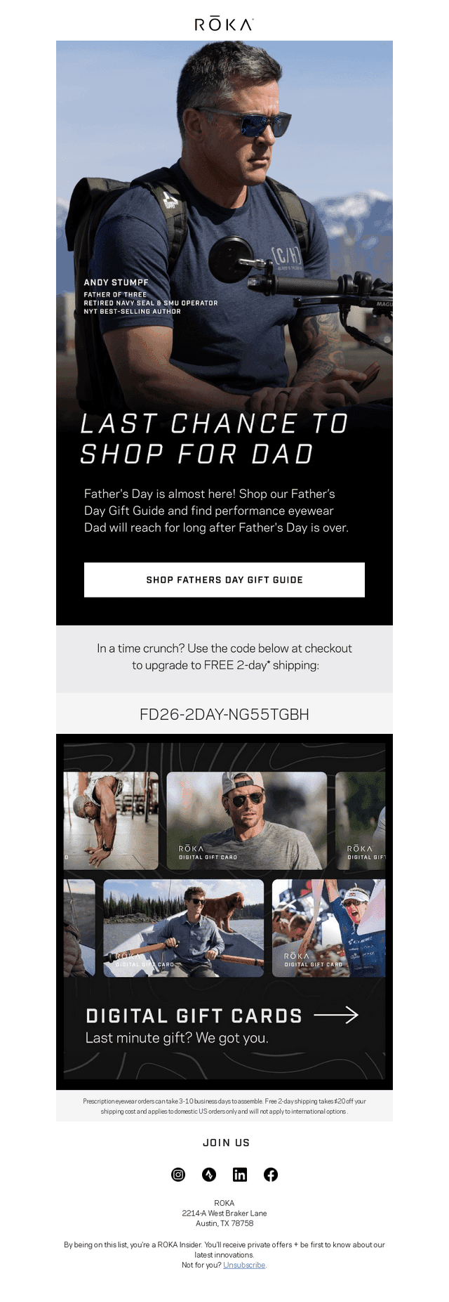 Roka Sports email from Mon, Jun 15, 2026