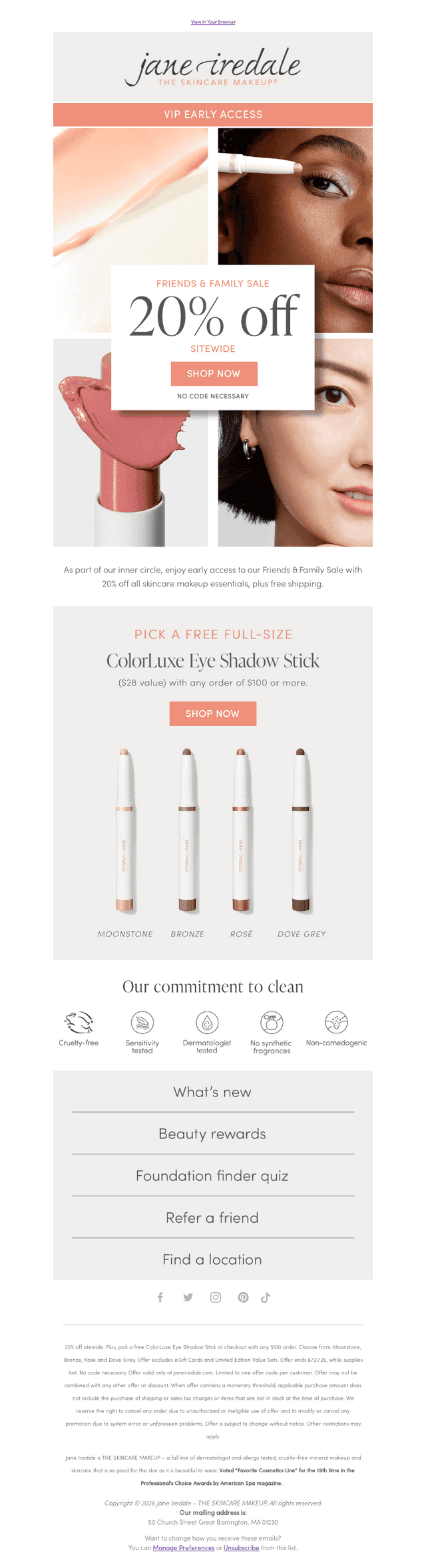 VIP Early Access! 20% Off + Full-Size Gift