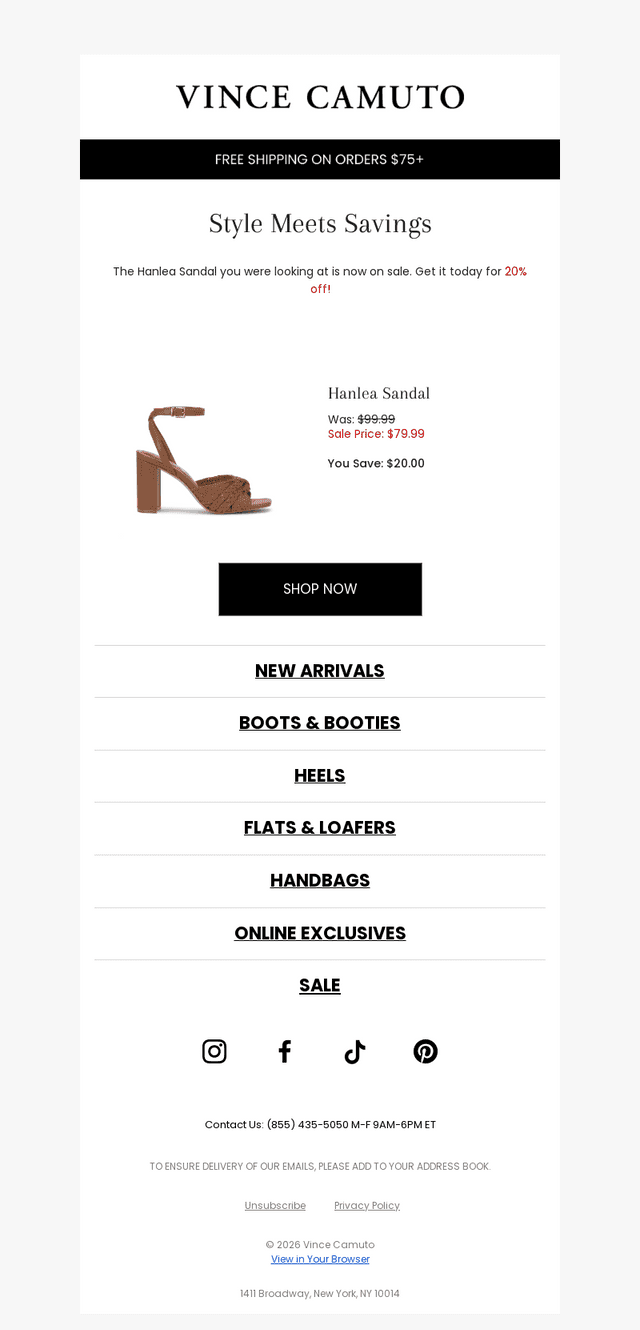 Price Drop: Hanlea Sandal