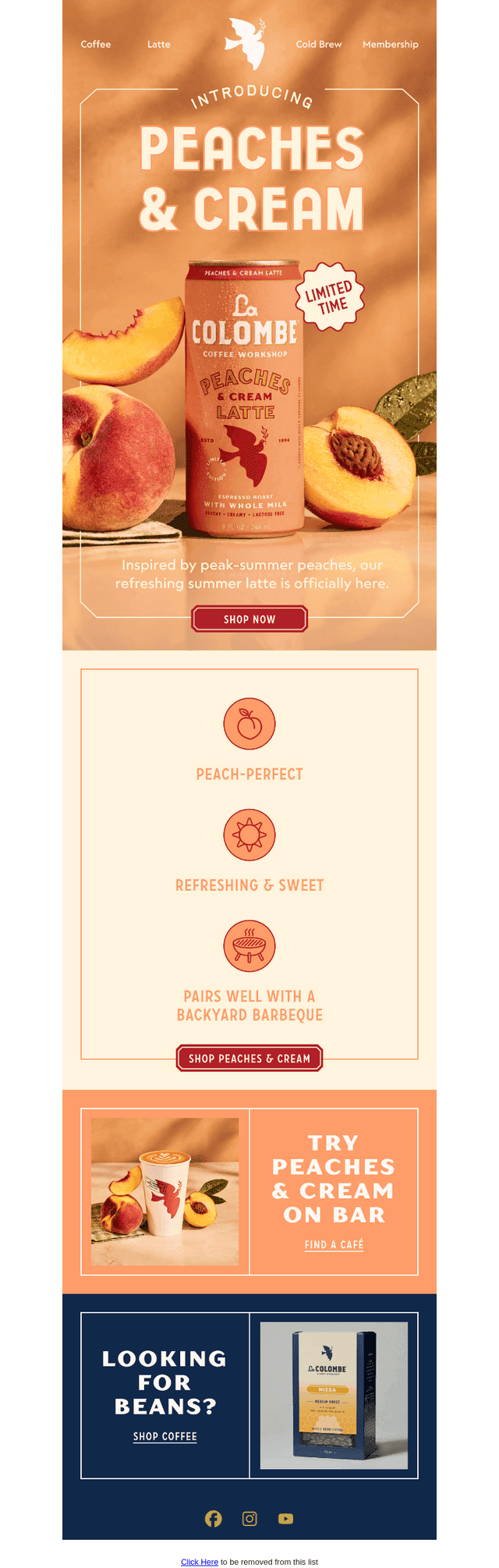 La Colombe Coffee Roasters email from Mon, Jun 15, 2026