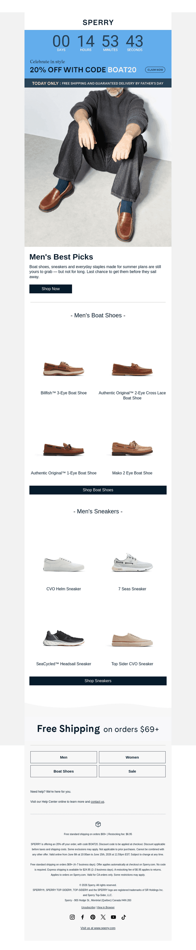 Today Only: Free Shipping + 20% Off