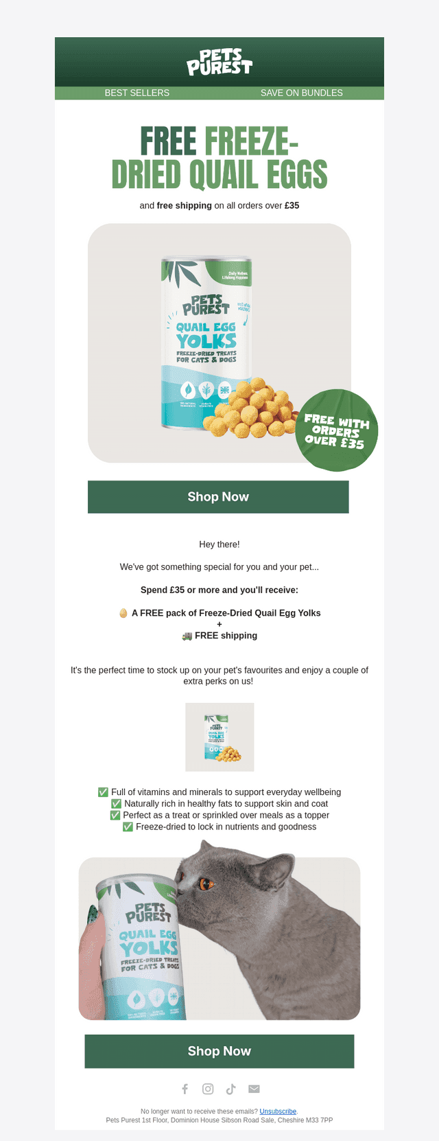 Pets Purest email from Mon, Jun 15, 2026