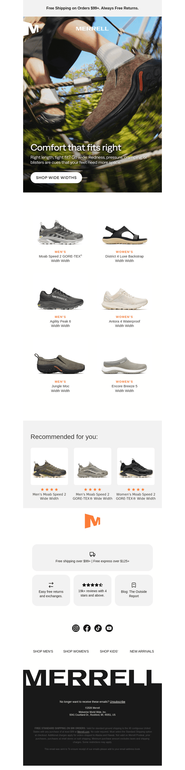 Go-to wide-fit styles