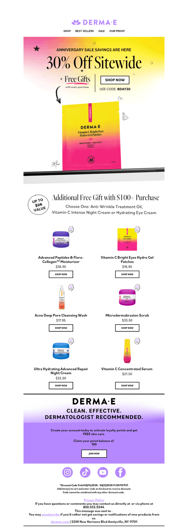 Derma E email from Mon, Jun 15, 2026
