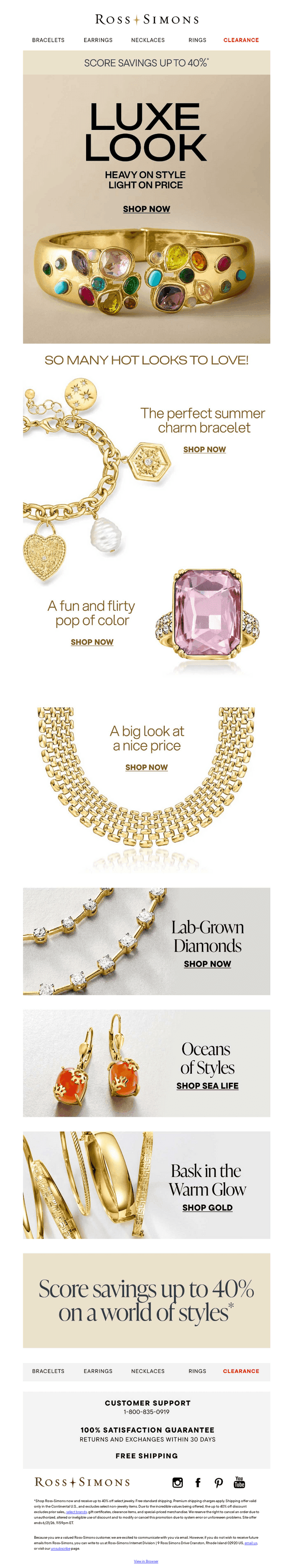 Go for bold with Luxe Look designs
