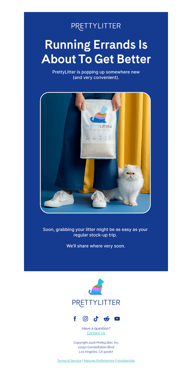 PrettyLitter email from Mon, Jun 15, 2026