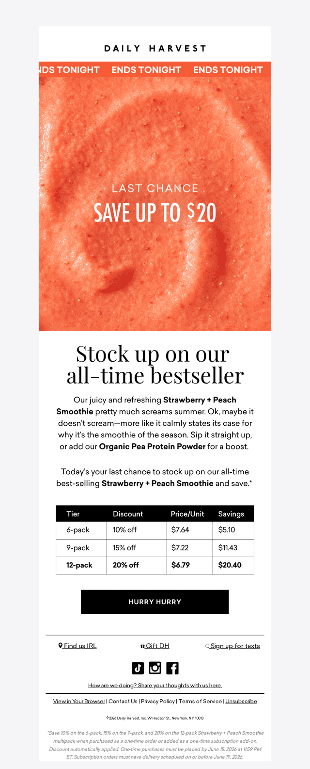 PSA: This offer ends TONIGHT