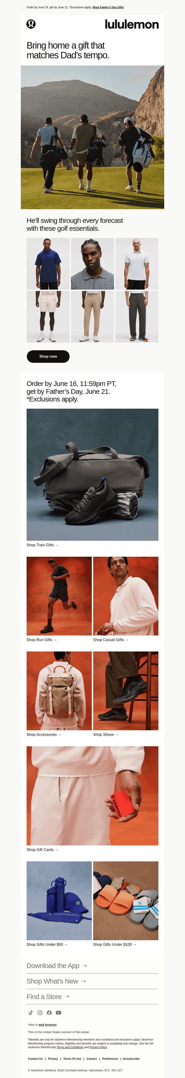 One day left to tee up Dad’s gifts